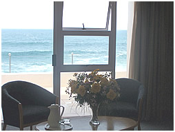 View from the sea facing rooms